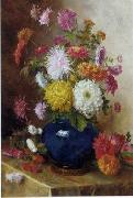 unknow artist Floral, beautiful classical still life of flowers.111 oil painting on canvas